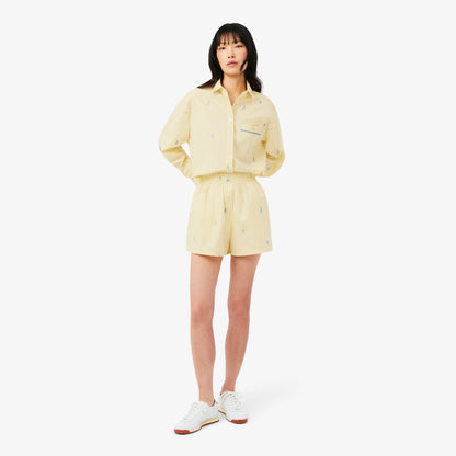 Lacoste Oversize Fit Kadın Sarı Şort