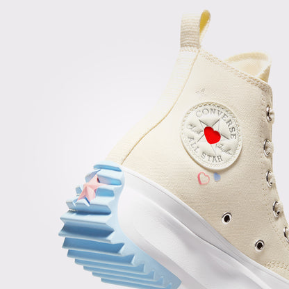 Converse Run Star Hike Platform Y2k Heart Unisex Krem Sneaker