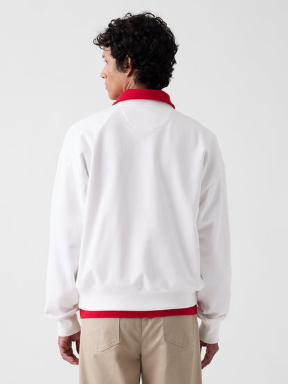 Beyaz Gap × Malbon Heavyweight Logo Sweatshirt