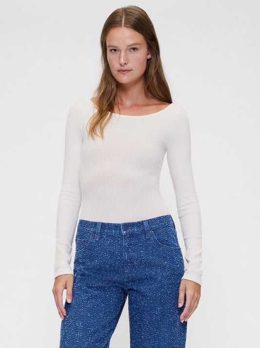 Beyaz Gapstudio Pointelle Bodysuit