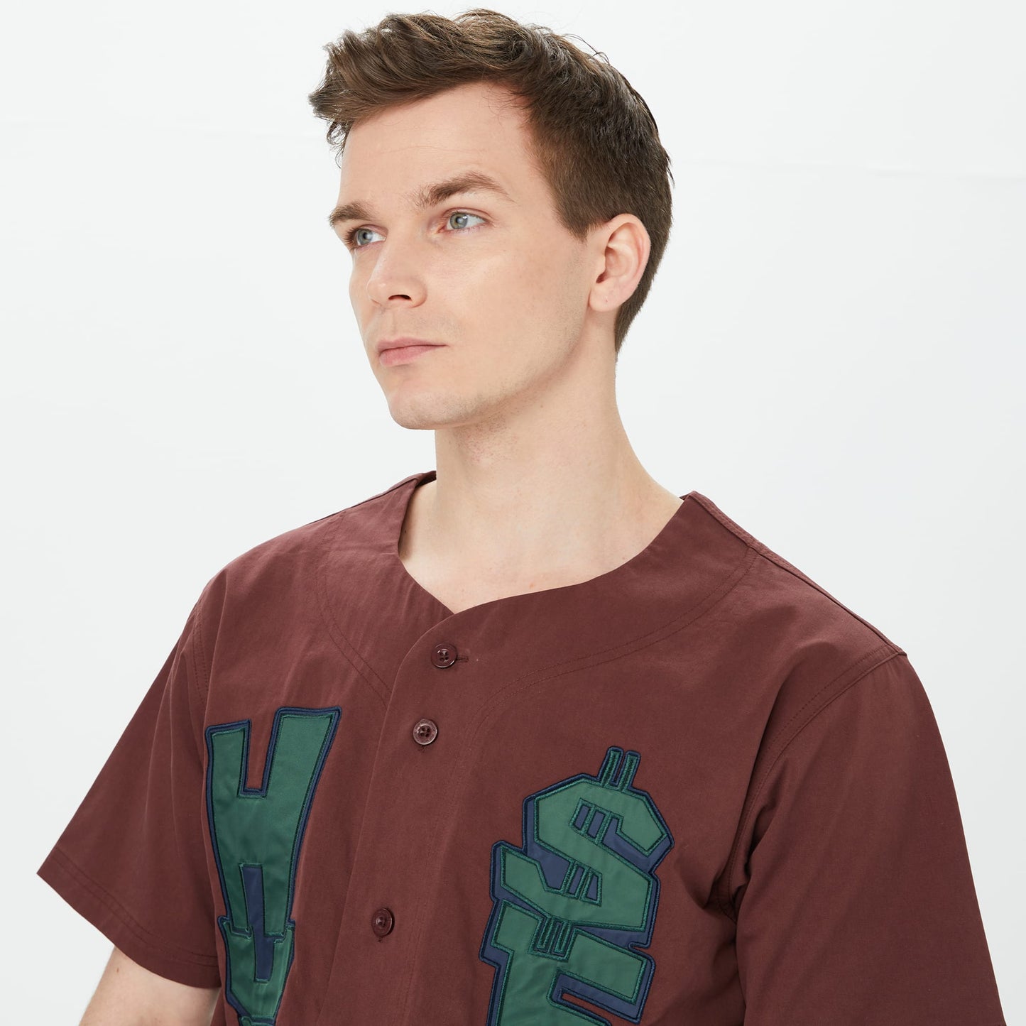 Huf Team Baseball Erkek Bordo Gömlek