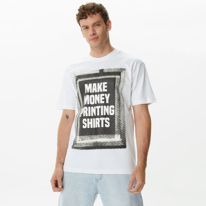Market Printing Money Erkek Krem T-shirt