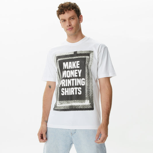 Market Printing Money Erkek Krem T-shirt