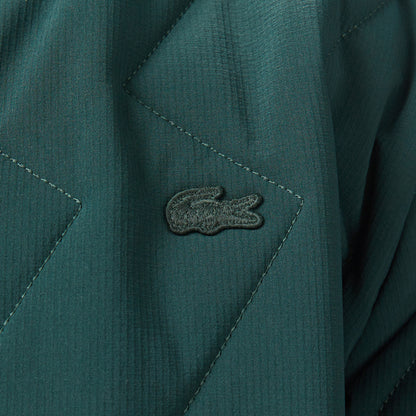 Lacoste Erkek Dik Yaka Kapitone Koyu Yeşil Mont