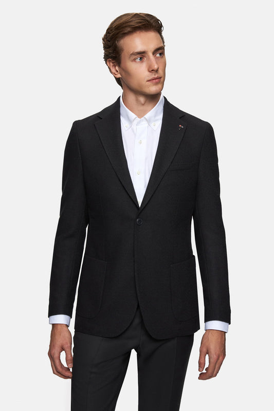 Tween Slim Fit Siyah Kumaş Ceket