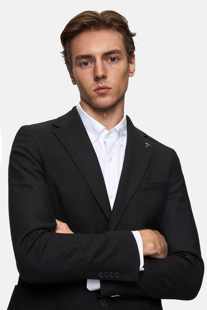 Tween Slim Fit Siyah Kumaş Ceket
