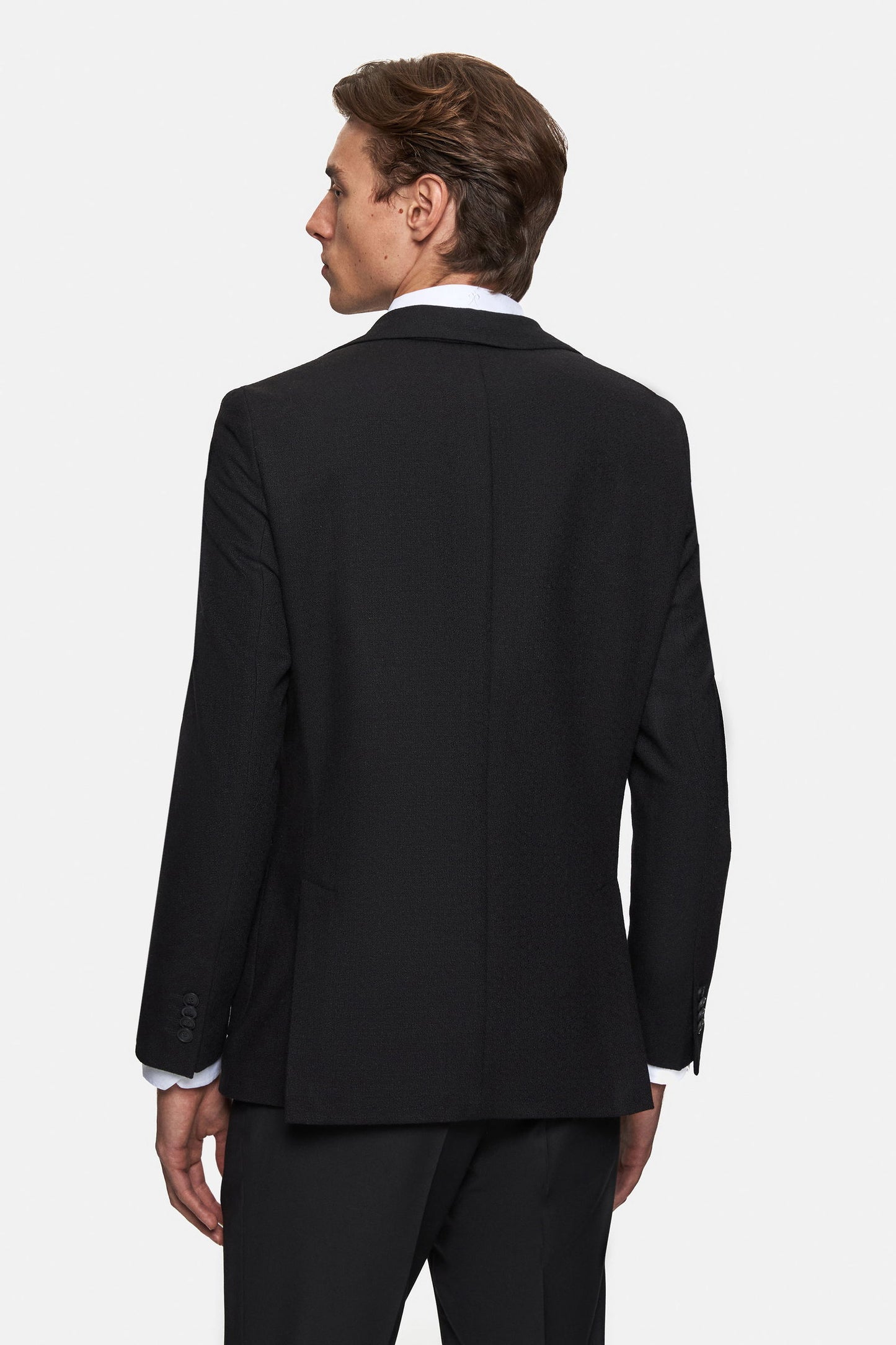Tween Slim Fit Siyah Kumaş Ceket