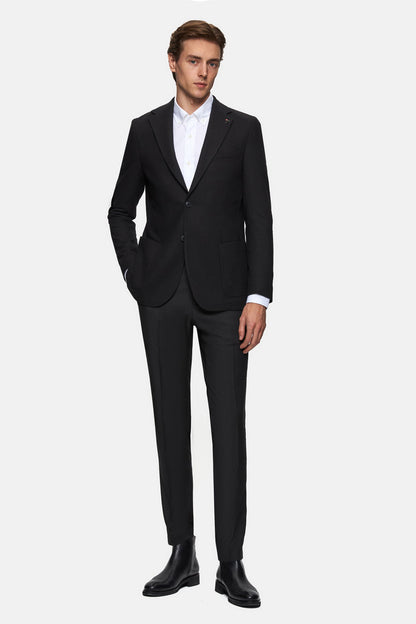 Tween Slim Fit Siyah Kumaş Ceket