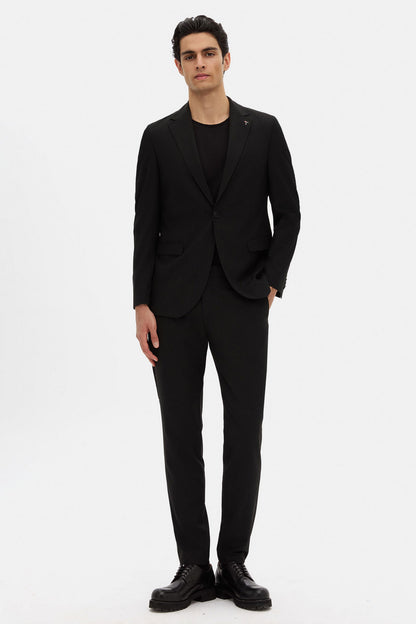 Tween Slim Fit Siyah Düz Takim Elbise