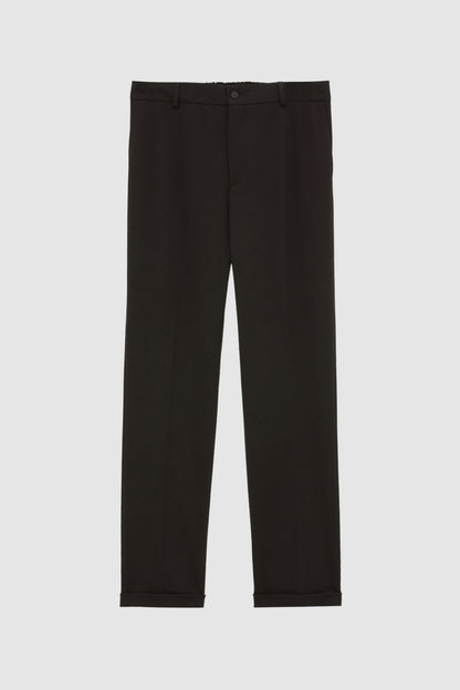 Tween Relaxed Fit Siyah Düz Jogger Pantolon