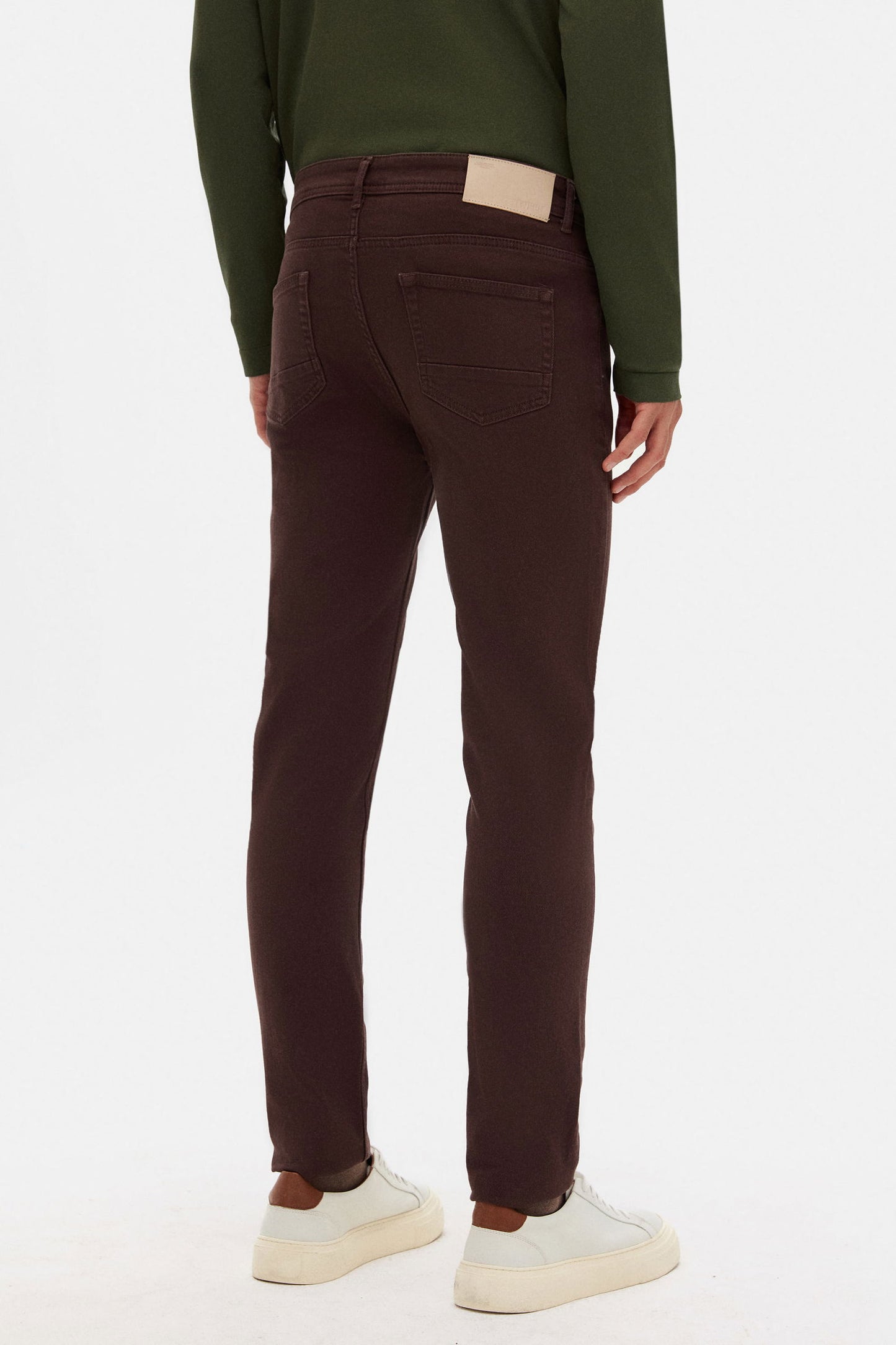 Tween Relaxed Fit Kahverengi Denim Pantolon