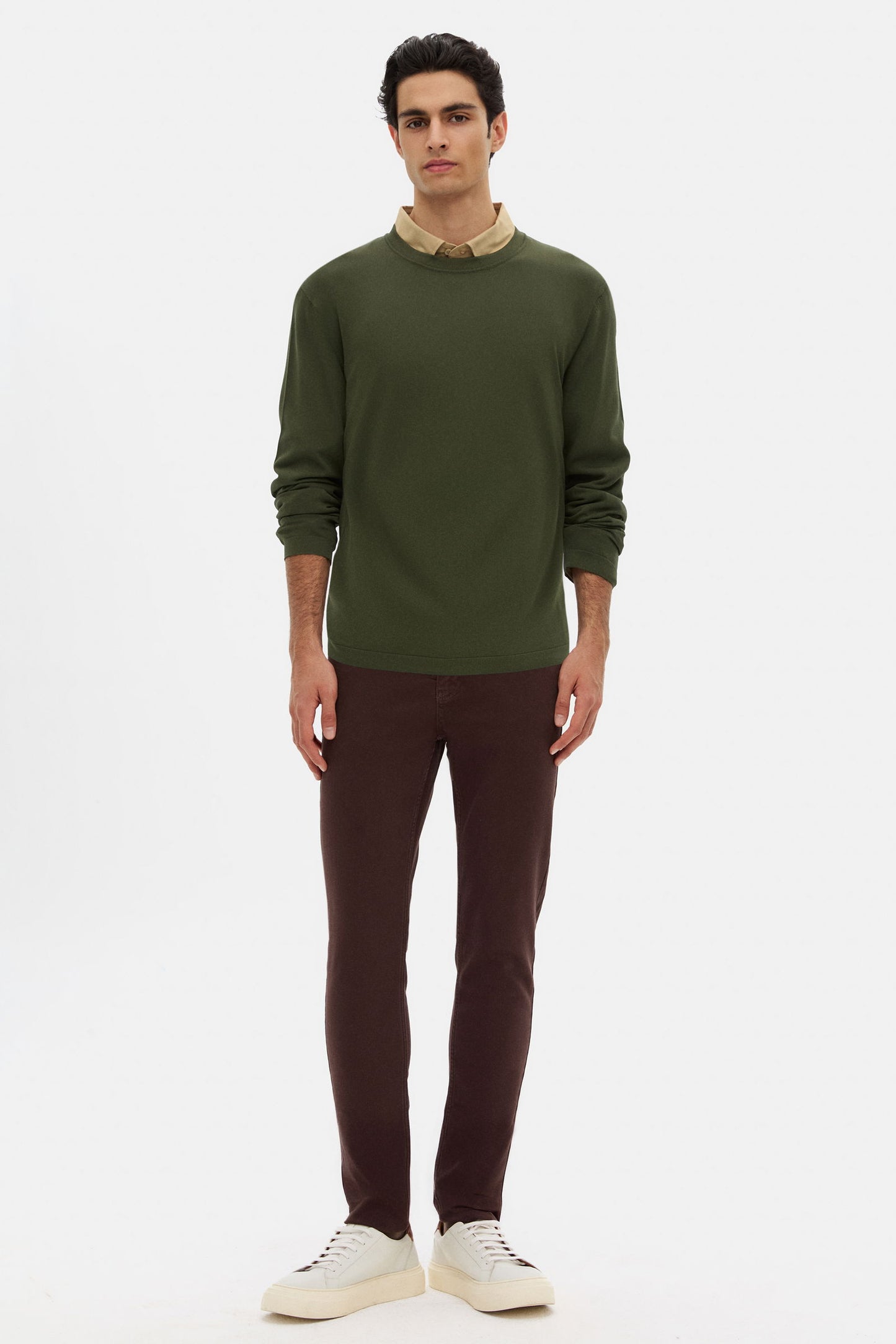 Tween Slim Fit Haki Rayon Kazak