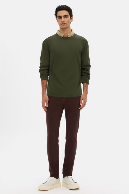 Tween Slim Fit Haki Rayon Kazak