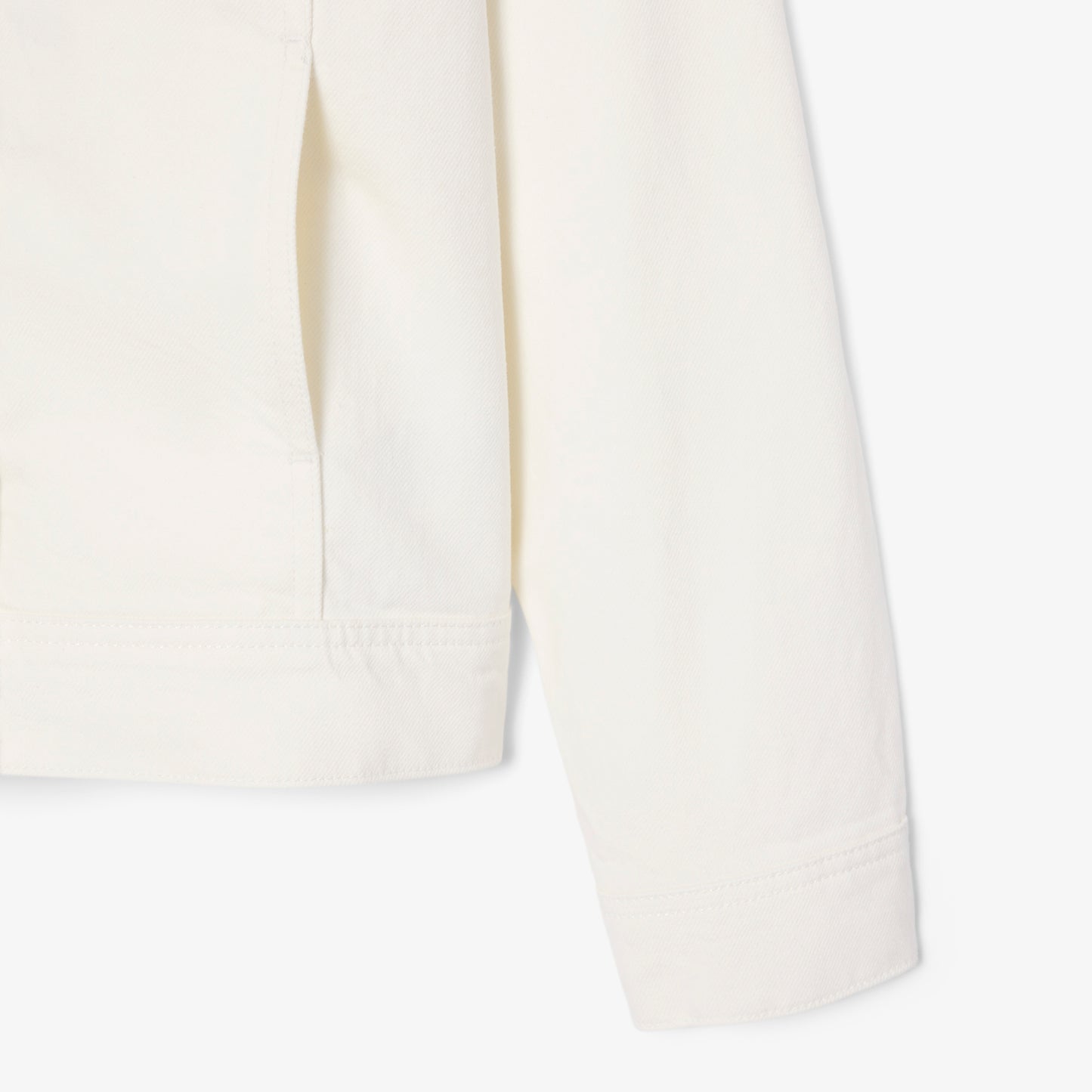 Lacoste Kadın Denim Beyaz Ceket