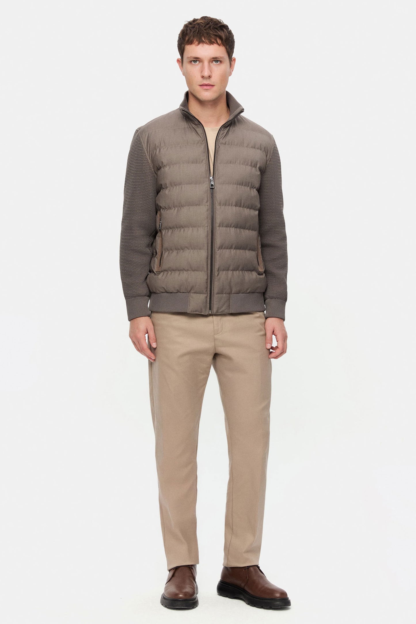 Damat Comfort Fit Vizon Flanel Kumaş Pantolon