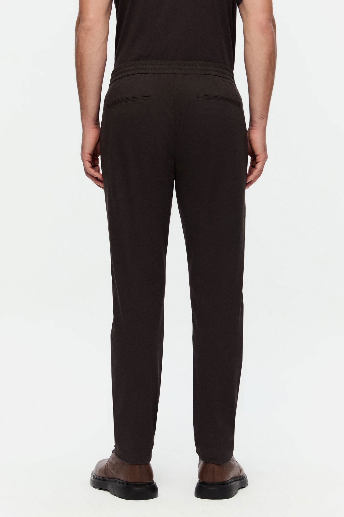 Damat Comfort Fit Kahverengi Düz Jogger Pantolon