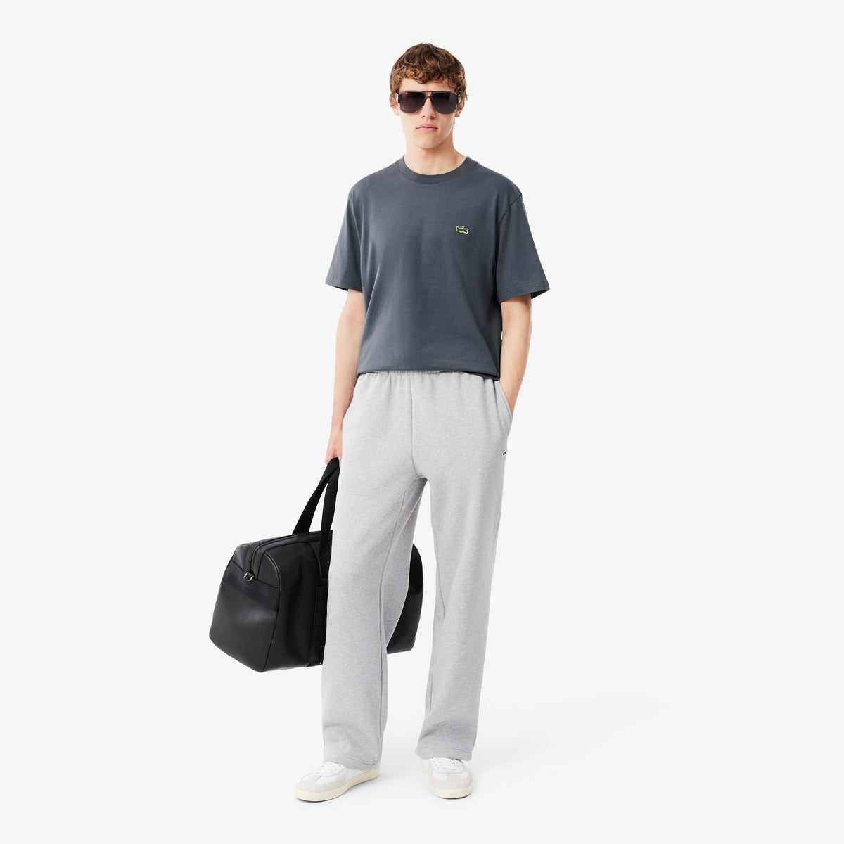 Lacoste Classic Fit Erkek Gri T-shirt