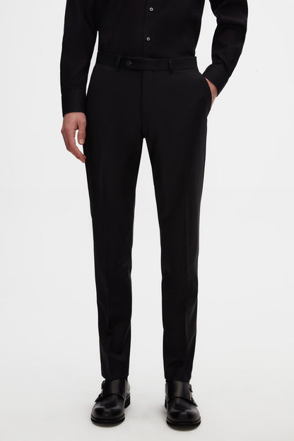 Damat Regular Fit Siyah Düz Superfine Wool Takim Elbise