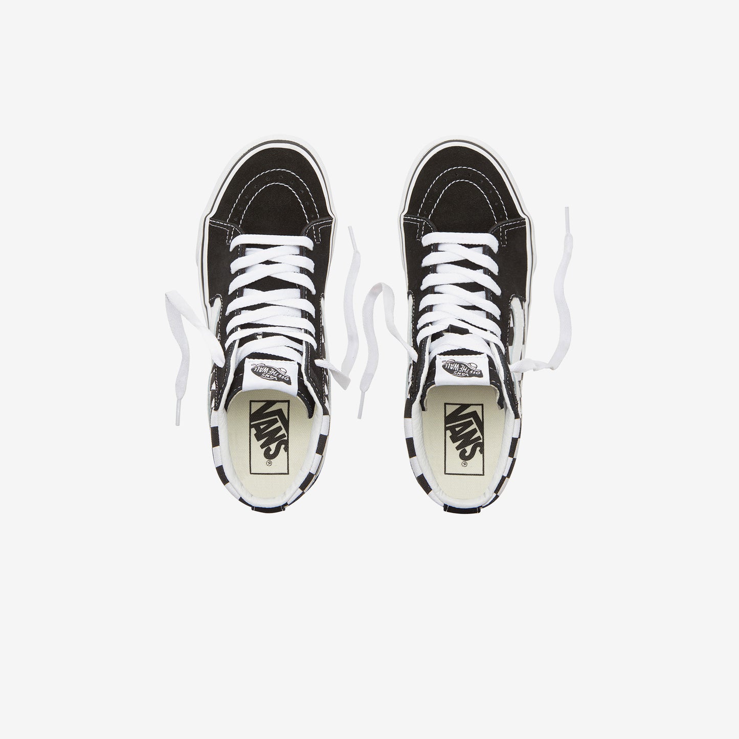 Vans Checkerboard Sk8-hi Platform 2.0 Siyah - Beyaz Kadın Sneaker