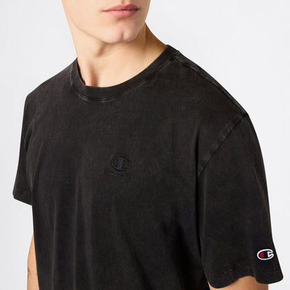 Champion Ss Regular Fit Erkek Siyah T-shirt