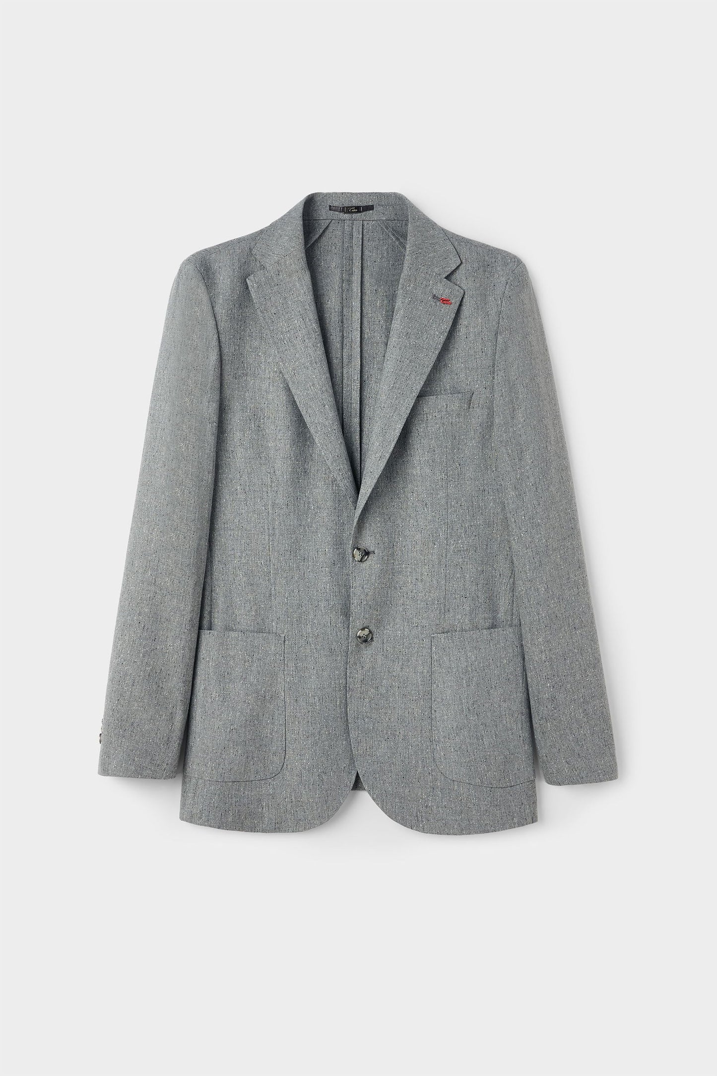 Twn Slim Fit Gri Armürlü Kumaş Ceket