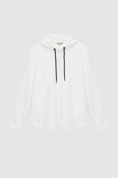 Twn Slim Fit Ekru Düz Sweatshirt