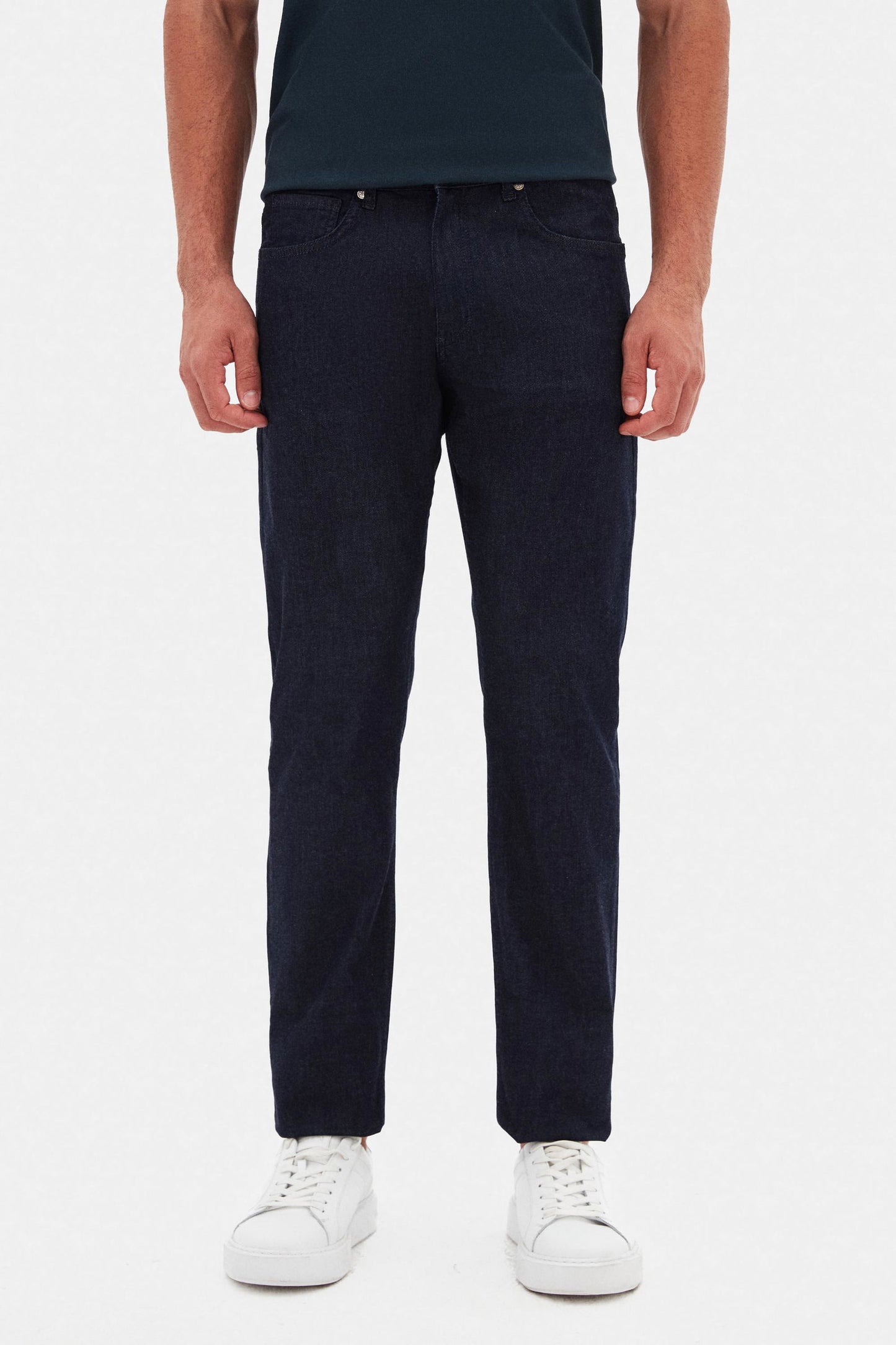 Ds Damat Slim Fit Lacivert Denim Pantolon