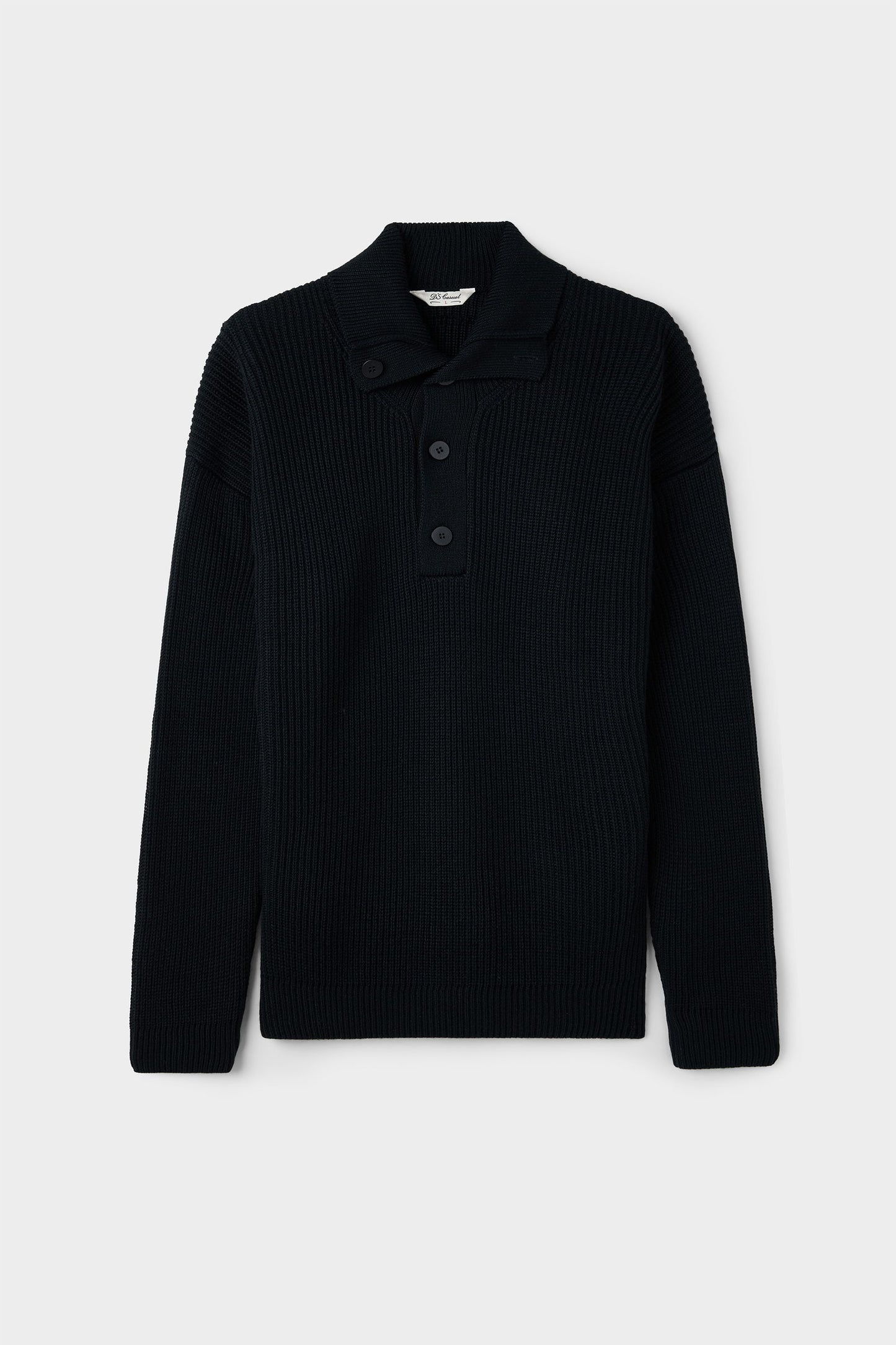 Ds Damat Regular Fit Siyah Selanik Örgü Kazak