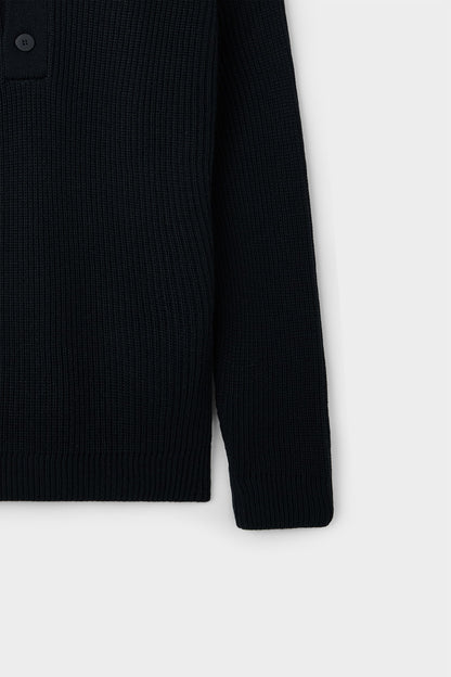 Ds Damat Regular Fit Siyah Selanik Örgü Kazak