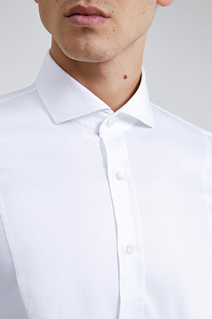 Ds Damat Slim Fit Beyaz Düz Gömlek