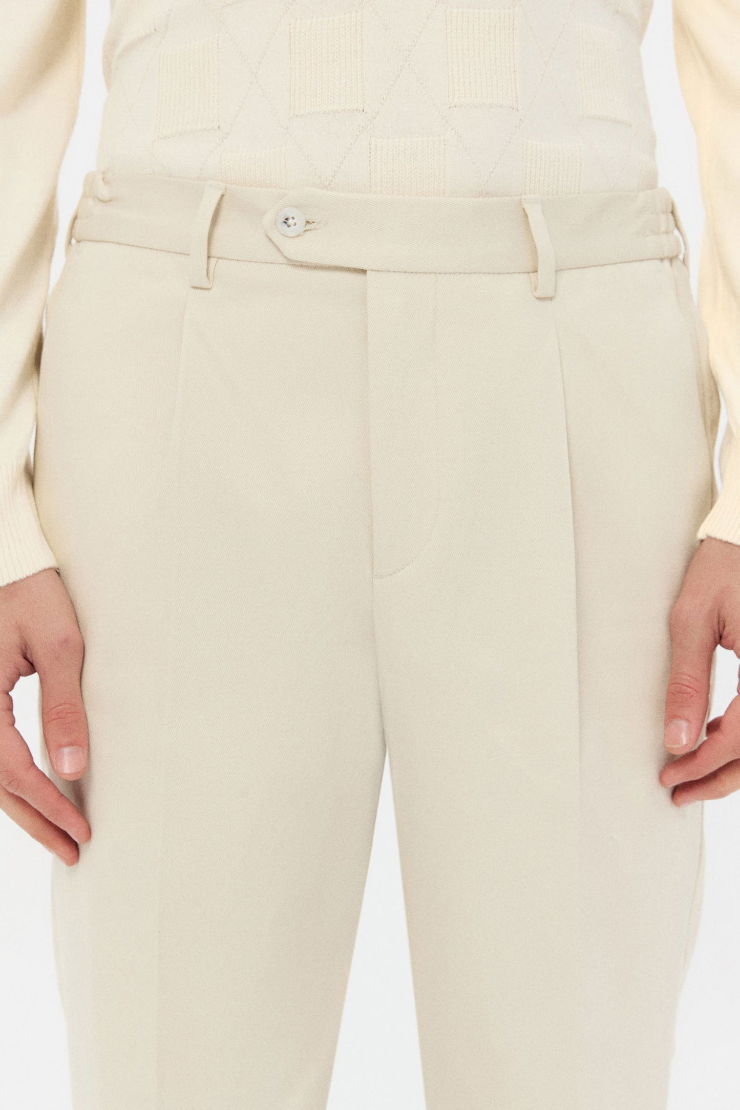 Twn Relaxed Fit Ekru Jogger Pantolon
