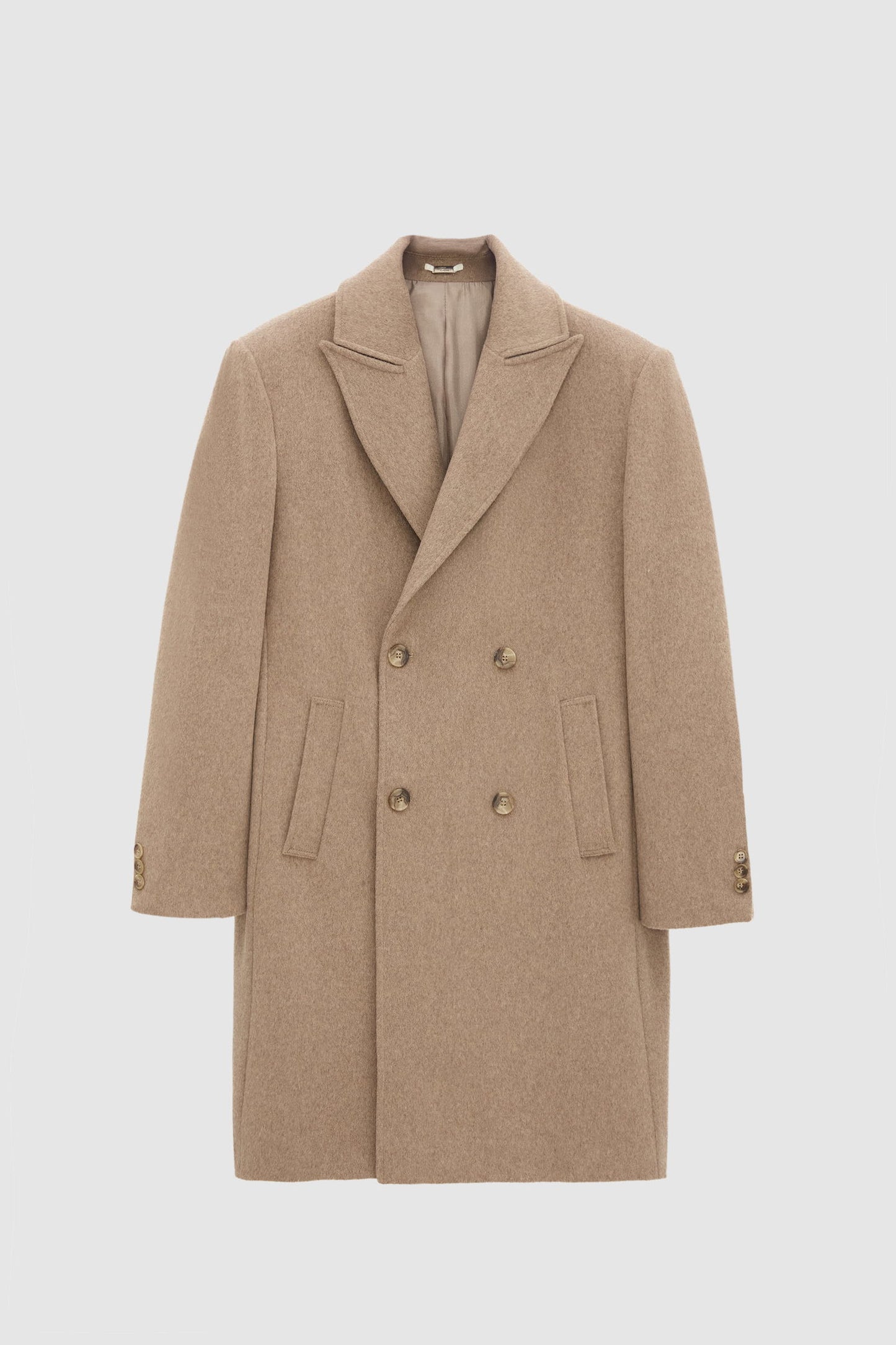 Twn Slim Fit Vizon Düz Palto