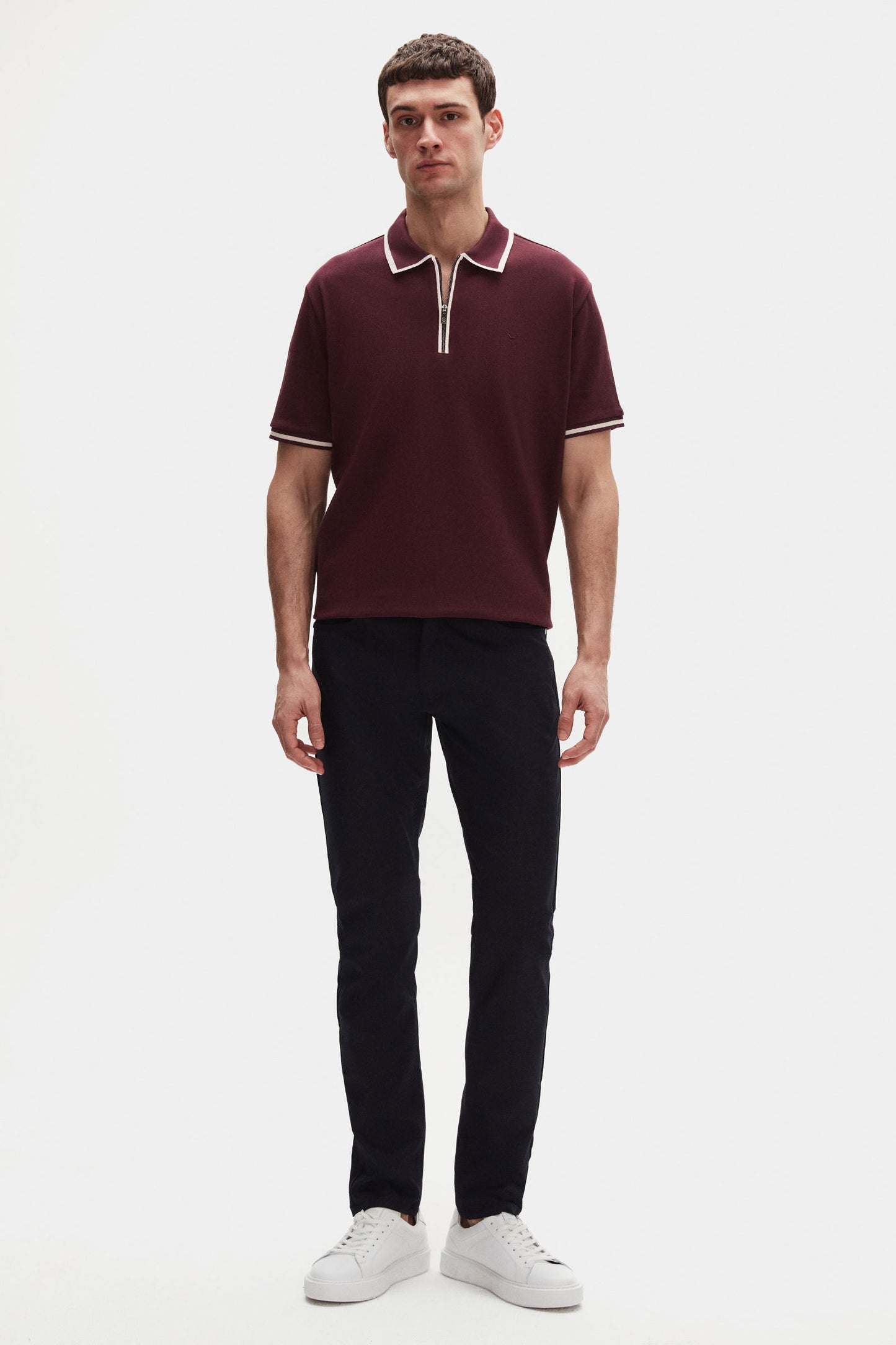 Ds Damat Regular Fit Mürdüm Polo Tişört
