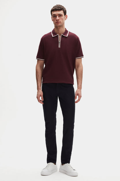 Ds Damat Regular Fit Mürdüm Polo Tişört