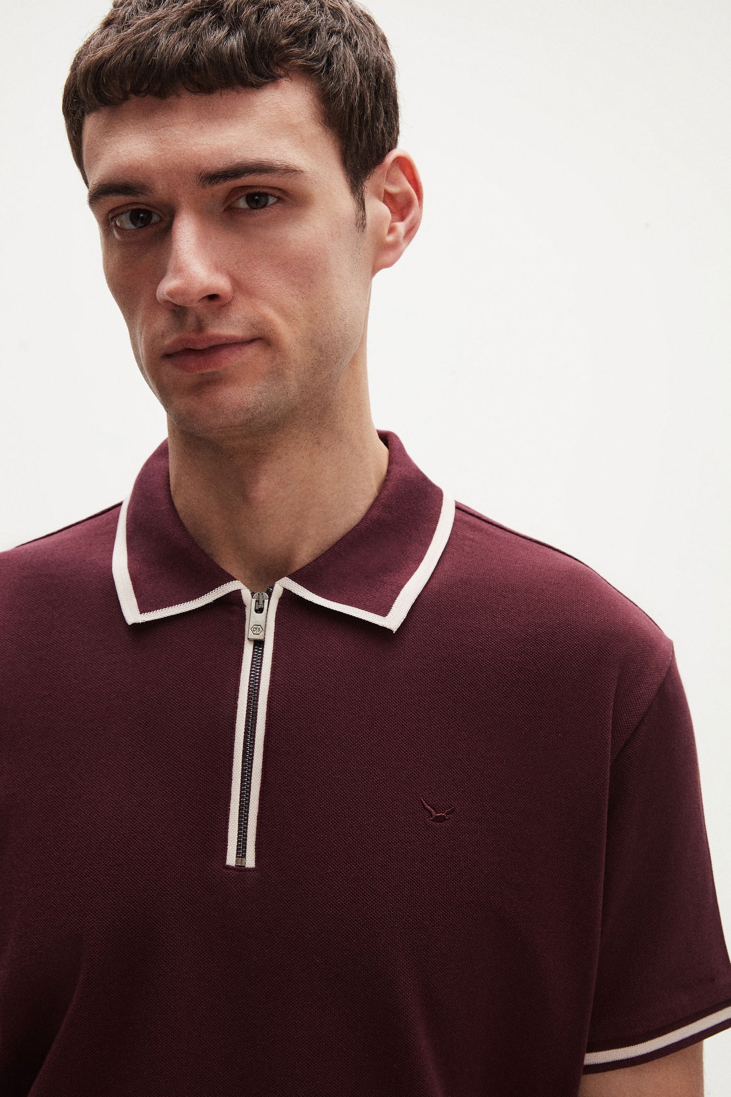 Ds Damat Regular Fit Mürdüm Polo Tişört