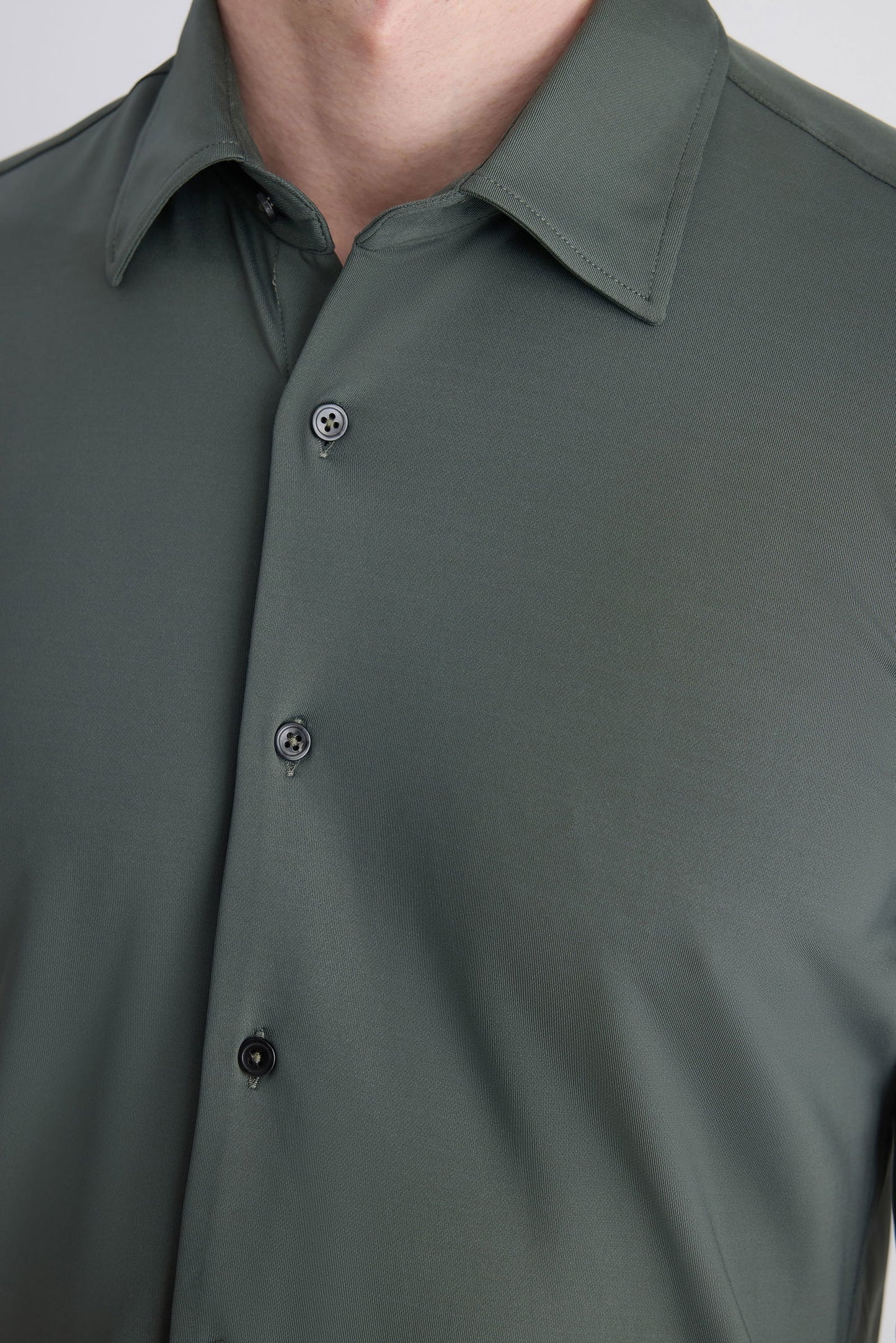 Twn Slim Fit Haki Örme Gömlek
