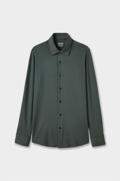 Twn Slim Fit Haki Örme Gömlek
