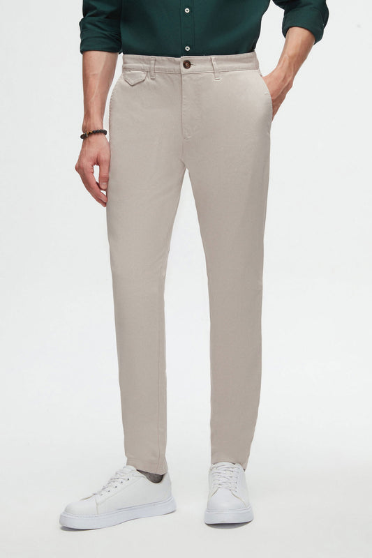 Twn Slim Fit Taş Armürlü Chino Pantolon