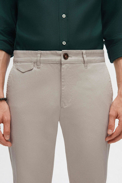 Twn Slim Fit Taş Armürlü Chino Pantolon