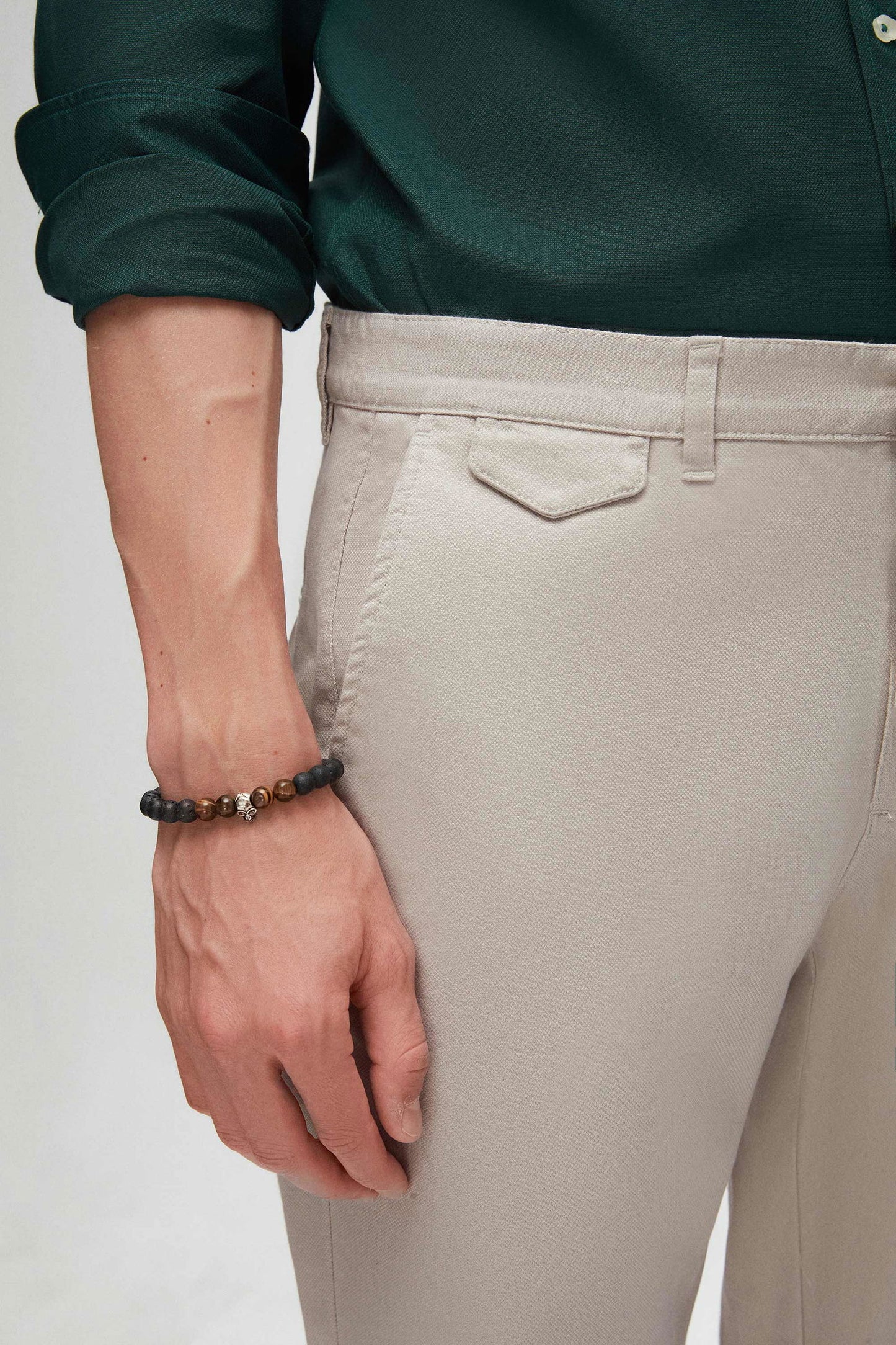 Twn Slim Fit Taş Armürlü Chino Pantolon