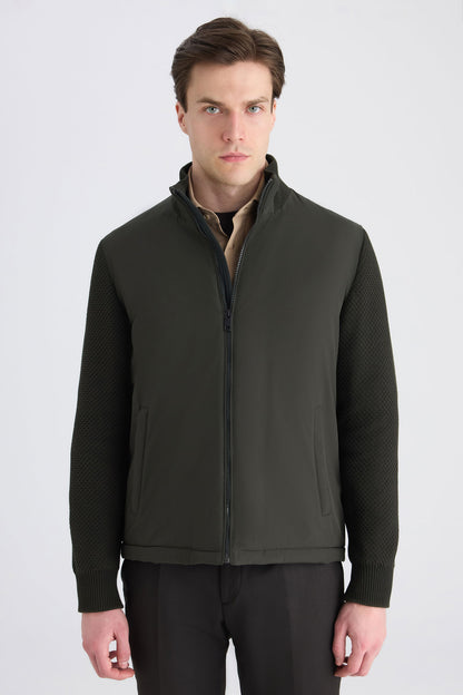 Ds Damat Regular Fit Haki Düz Mont