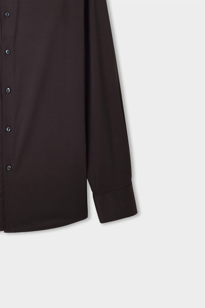 Twn Slim Fit Kahverengi Düz Gömlek