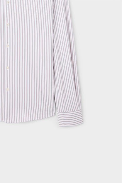 Ds Damat Slim Fit Vizon Çizgili Gömlek