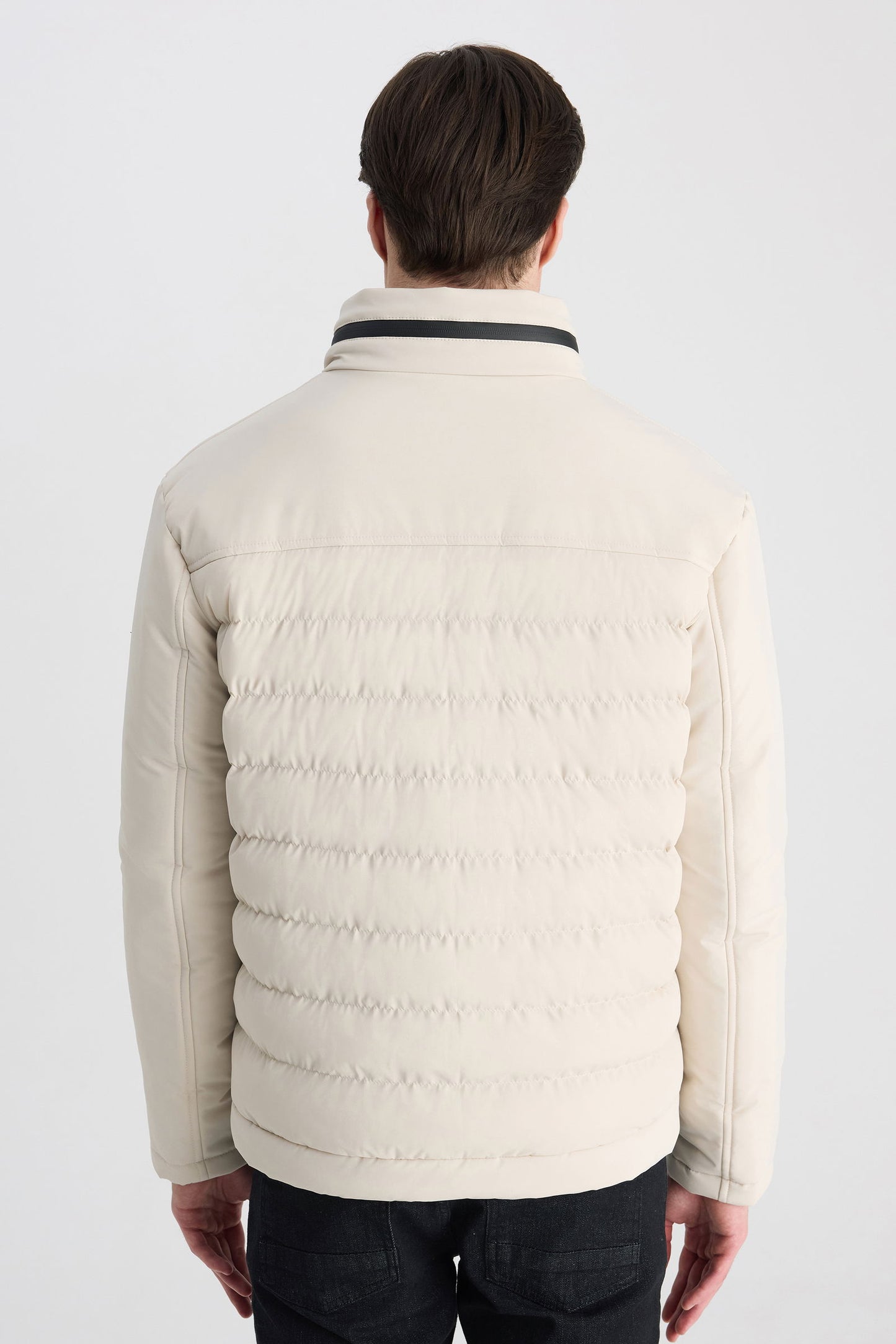 Twn Relaxed Fit Ekru Düz Mont