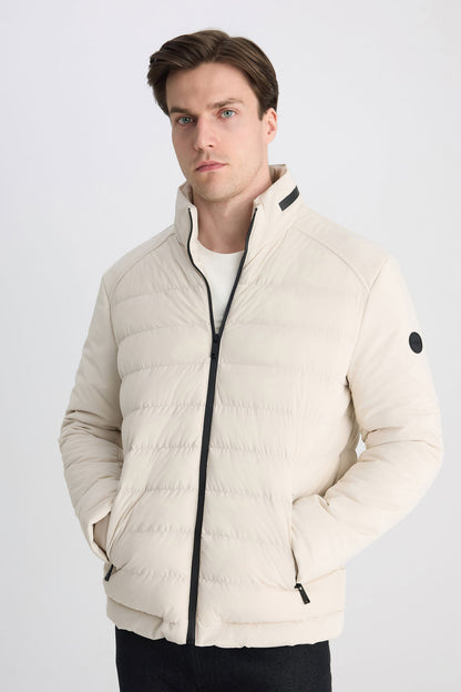 Twn Relaxed Fit Ekru Düz Mont