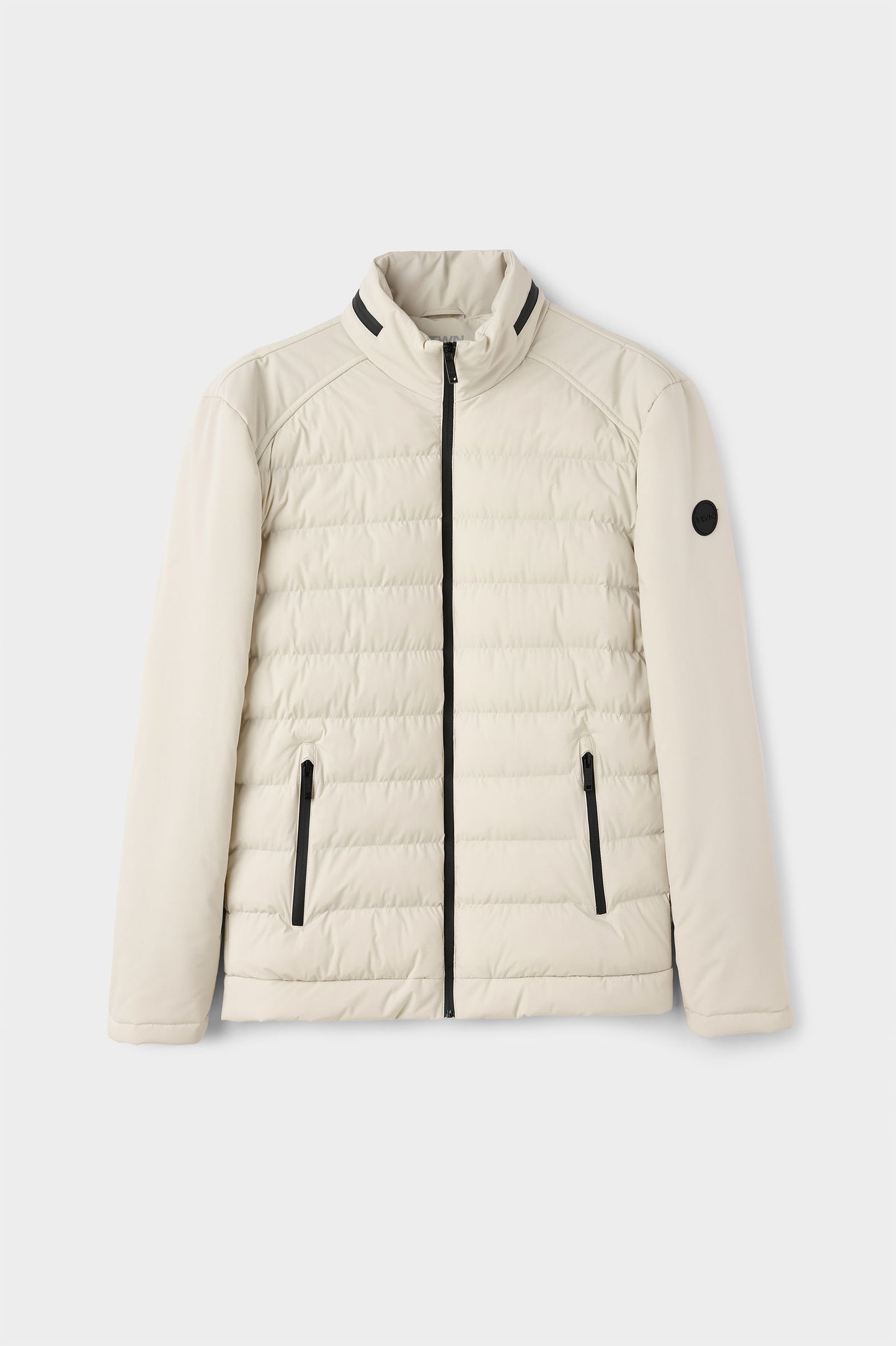 Twn Relaxed Fit Ekru Düz Mont