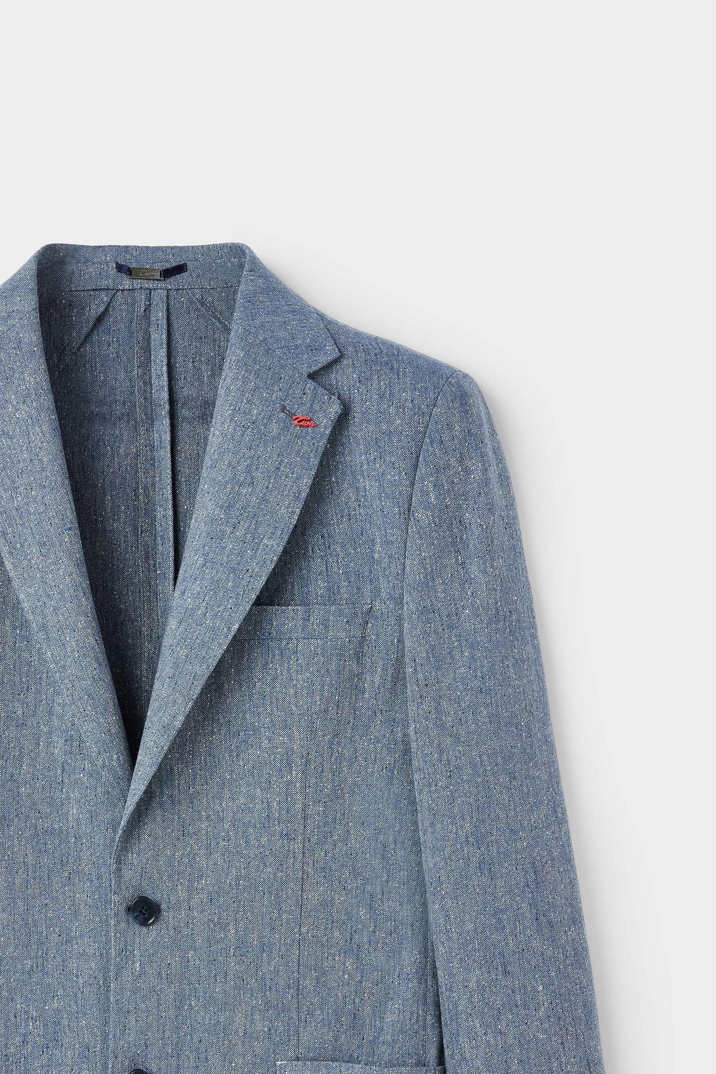 Twn Slim Fit Lacivert Armürlü Kumaş Ceket