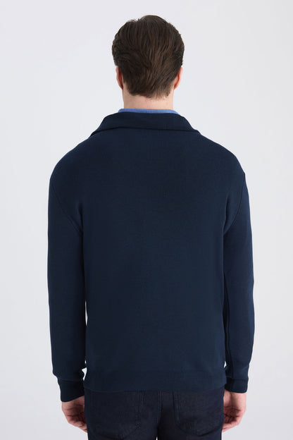 Twn Slim Fit Lacivert Kazak