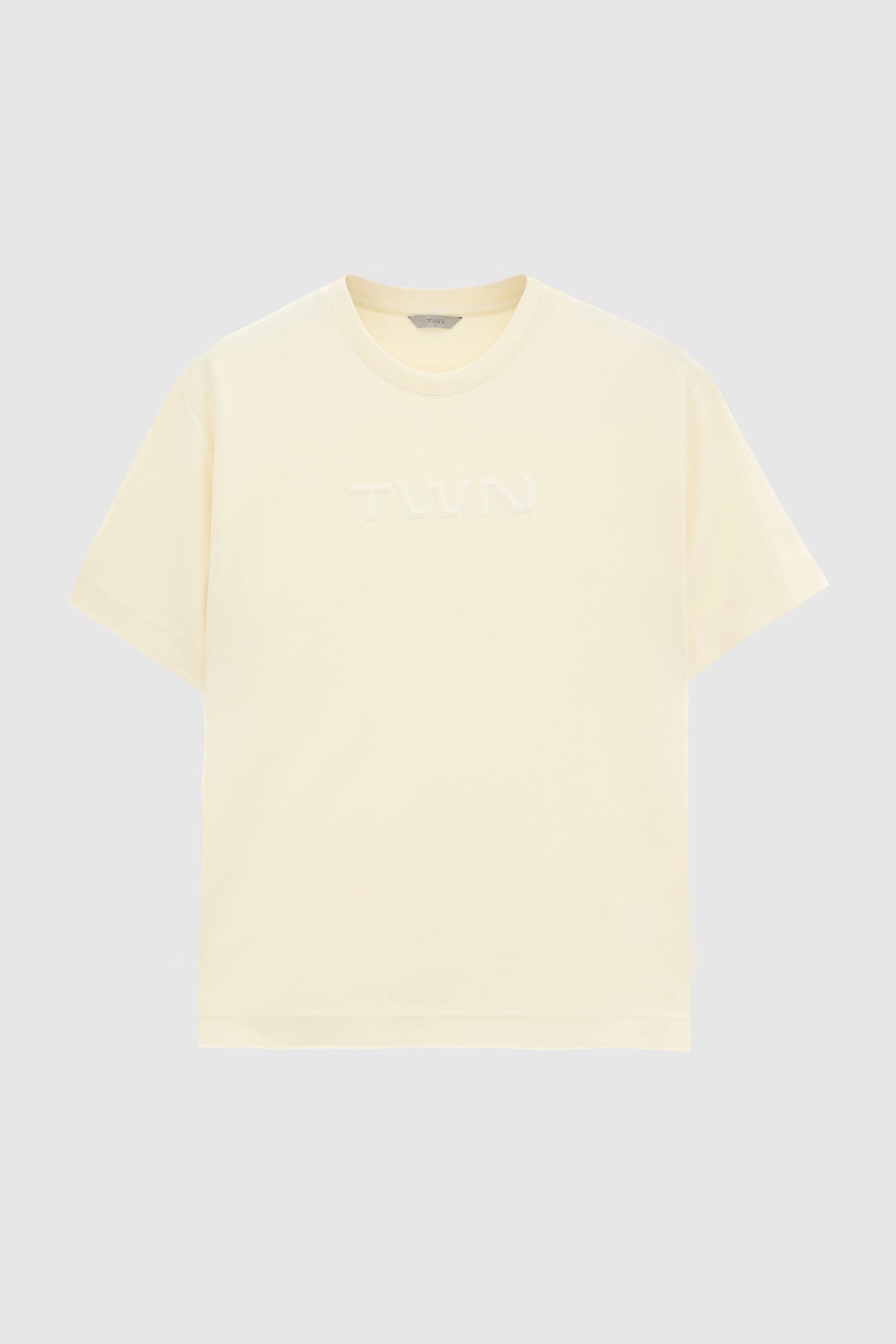 Twn Relaxed Fit Ekru Düz T-shirt