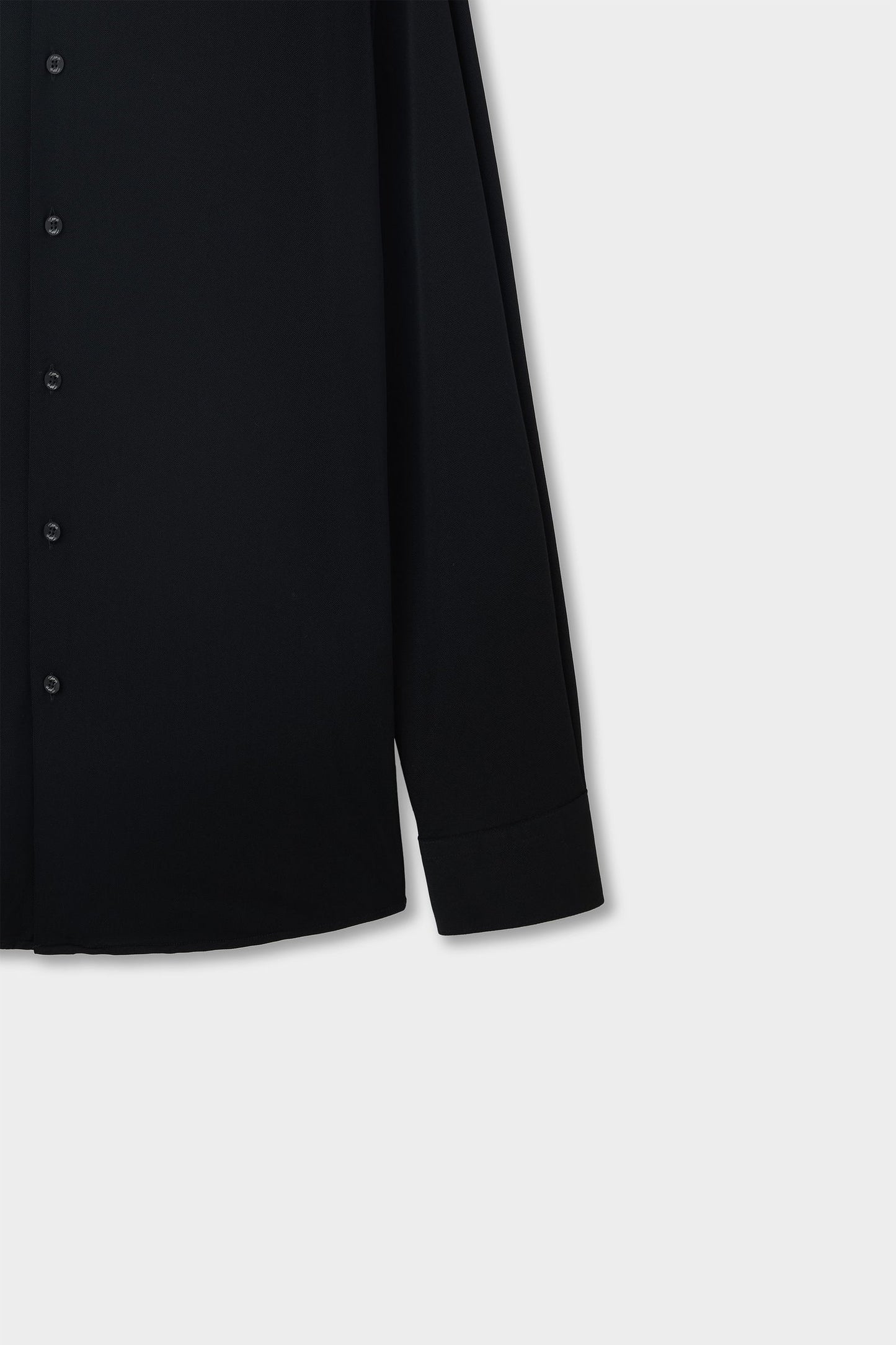 Twn Slim Fit Siyah Örme Gömlek